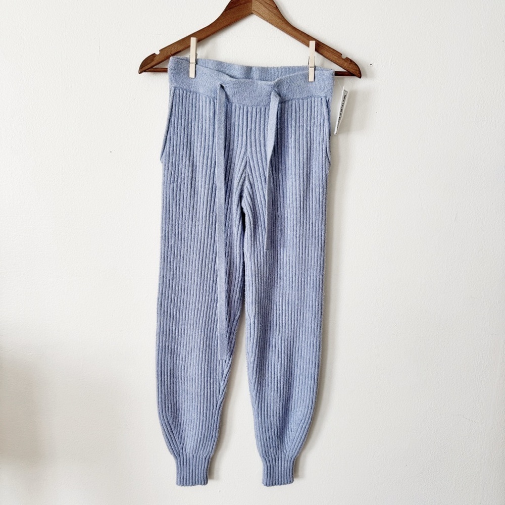 Universal Thread Light Blue Ribbed Knit Jogger Pants XS - Picture 2 of 5
